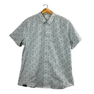Men's Light Blue Paisley Southern Proper Waylon Shirt L